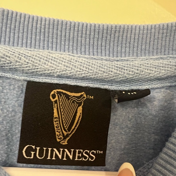 *SOLD* Guiness Sweatshirt Fish Riding Bicycle Size Large - Picture 2 of 8